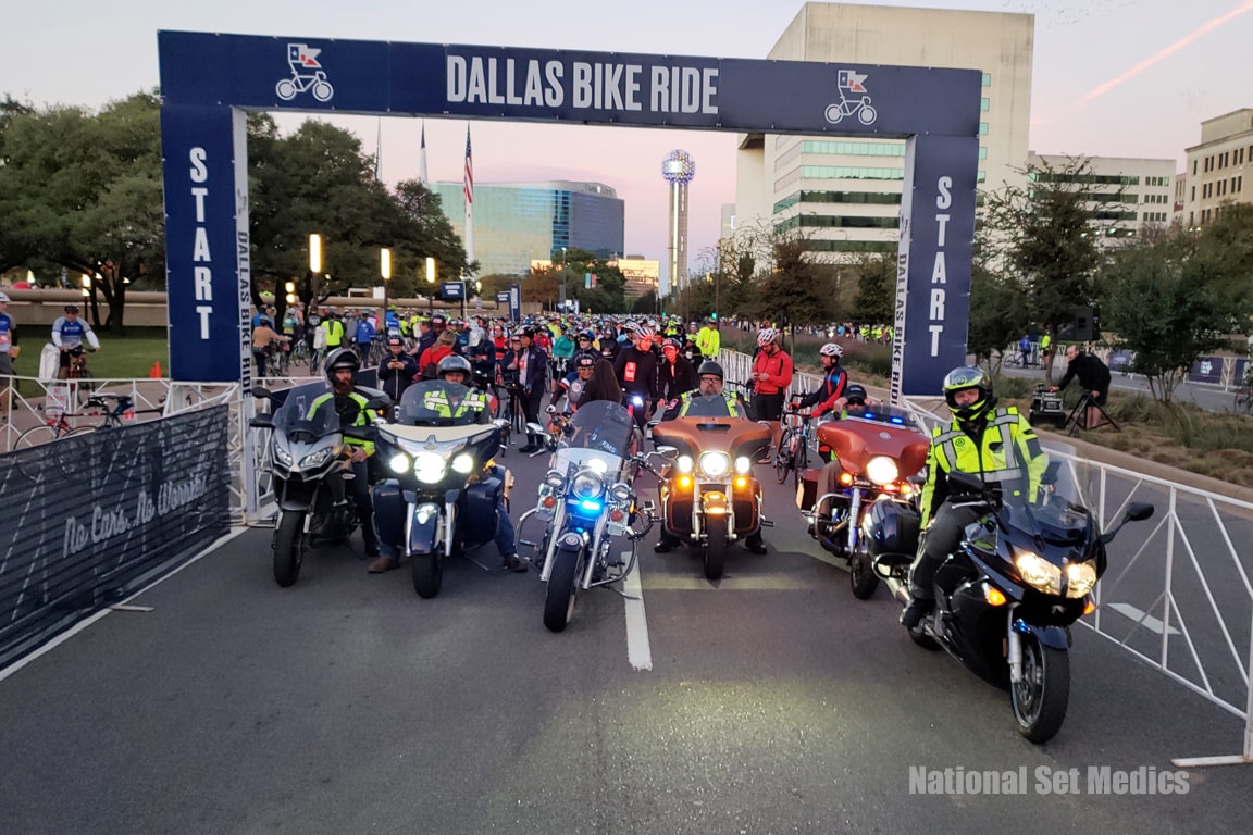 Moto-Rescue™ motorcycle medics at a large bike ride event